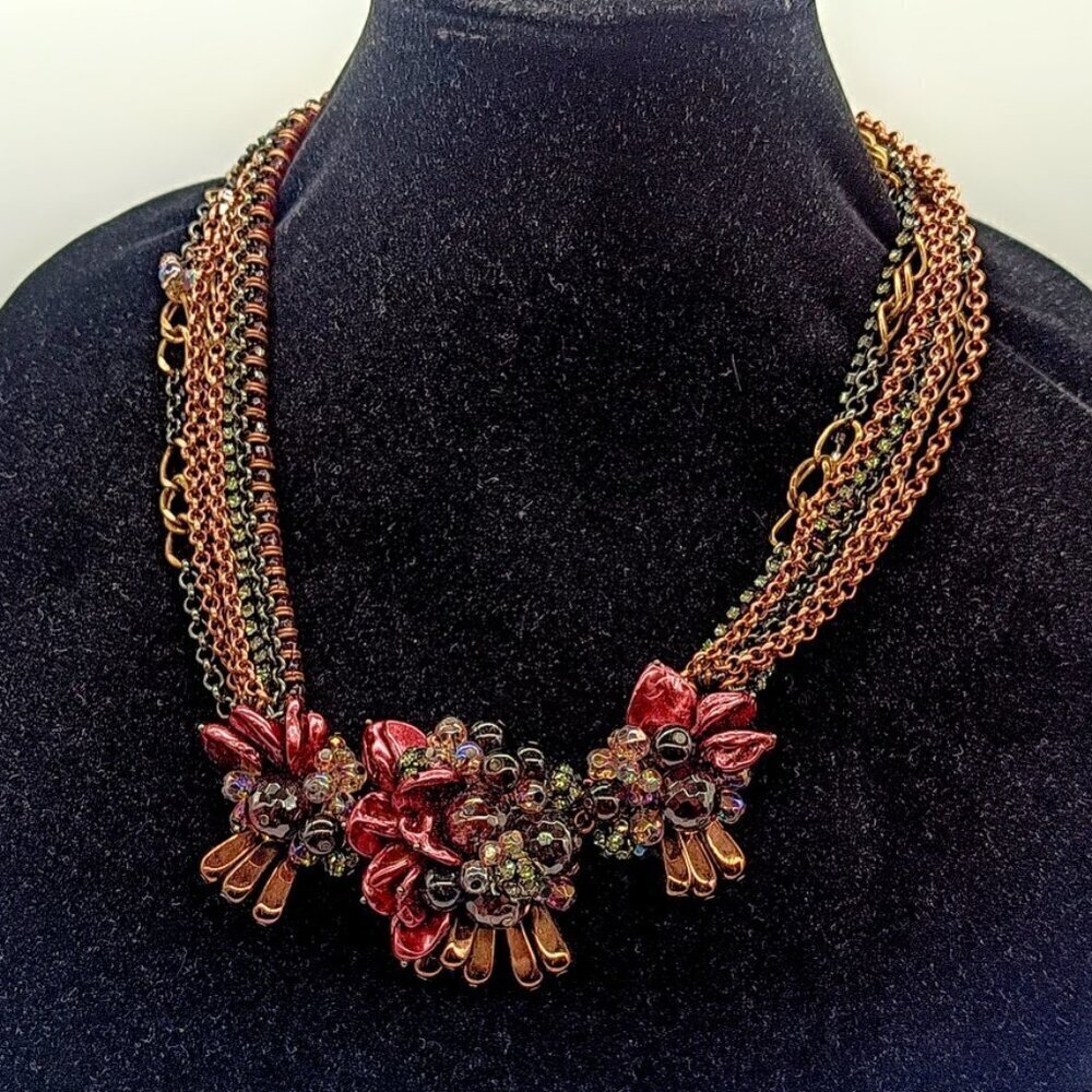 Coldwater Creek Chunky Beaded Multistrand Necklace
